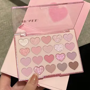 Sweetheart 20-color Eyeshadow palette, Glitter Shimmer Eyeshadow, matte brown, pearlescent, sparkling, Glam Pack Glitter, Multi-functional tones, a must-have for makeup and beauty enthusiasts