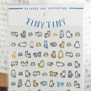 Mind Wave Tiny Tiny Clear Sticker Sheet - Cats