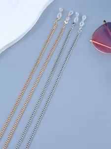2pcs Casual Fashion Metal Magic Chain Anti-Drop Eyeglass Chains, Stylish and Durable, Perfect for Daily Use, Accessories for Glasses, Modern