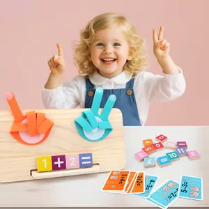 Preschool Learning Toys for 3-6, Montessori Toys for 3 4 5 Year Old Sorting Stacking Toys, Educational Math Manipulatives Number Counting Blocks for Kids