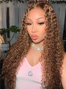 Light 180% Density Soft Glueless Lace Front Wig for Women, 0. 26 Inch Pre-Plucked Hair, Perfect for Daily, Party, and Cosplay Use, Lace Frontal Wigs, Natural Hairline Wig