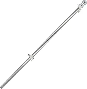 Flag Pole, 5FT Flag Pole for House - Residential or Commercial Metal Flagpole for Garden Yard Porch  Boat (No Bracket)