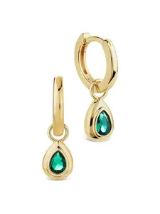 Reese Emerald Teardrop Drops