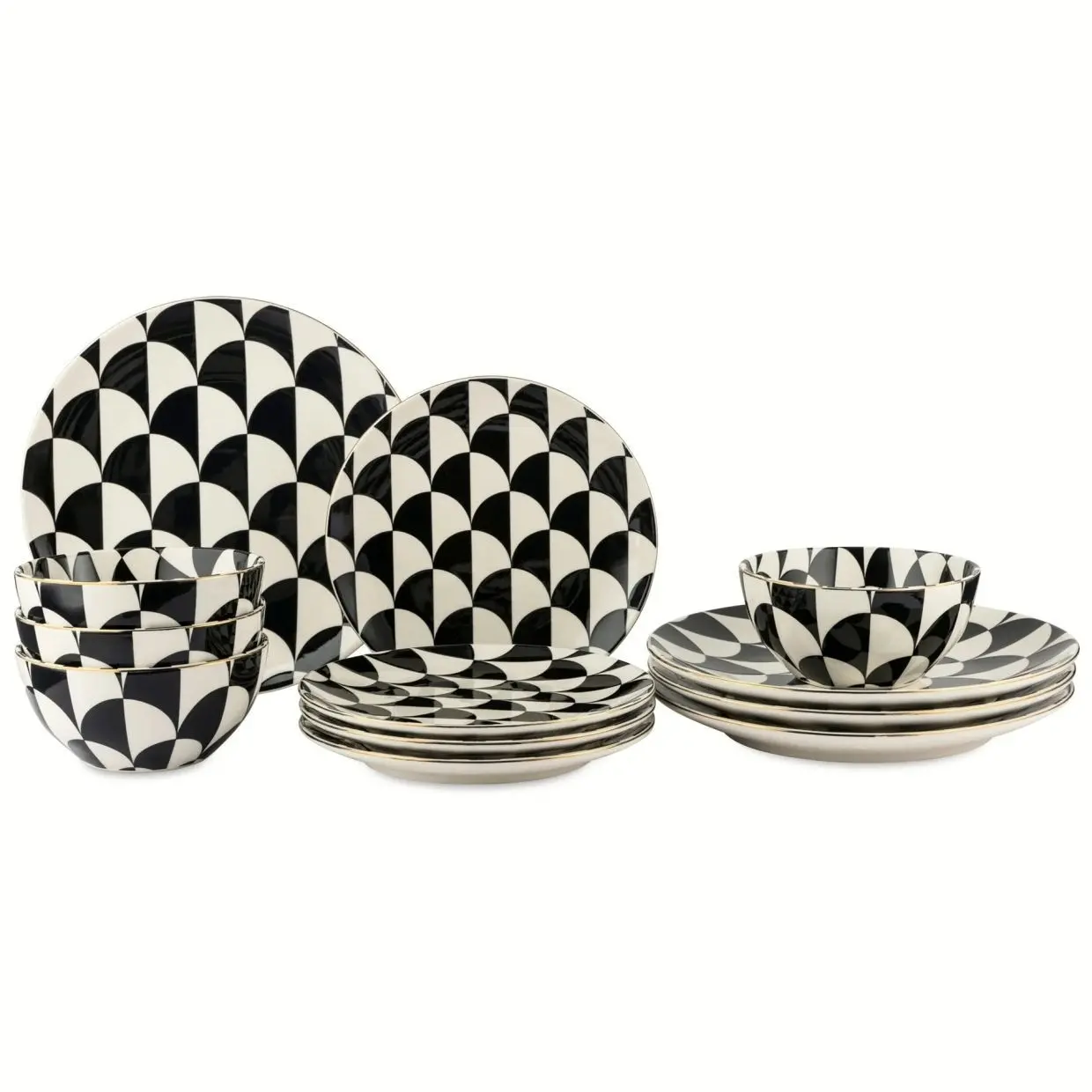 12-Piece Ceramic Dinnerware Set