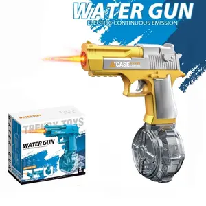 High-Capacity Electric Water Gun Toys with Light, Fast Continuous Shooting, Summer Outdoor Water Toy for Adults & Kids, Ideal Gift for Boys & Girls
