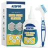 AZQPOD & BUBCLEAN Heavy Duty Concentrated Mold Remover Gel with Built-In Brush - 7oz, Fast-Acting Anti-Bacterial, Brightening Home Cleaner, Active Washing Machine Cleaner for Gasket, Bathroom Grout, Shower Caulk
