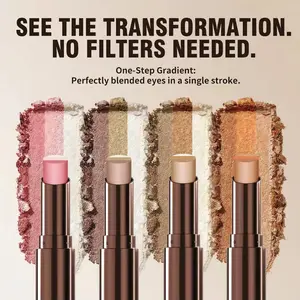3-in-1 Waterproof Eyeshadow Stick, Glitter Gradient Long-Lasting Lightweight Eye Makeup Pen, Makeup Products, Glittery Eyeshadow