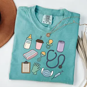 Mother Baby Nurse Shirt  NICU Nurse Postpartum Nurse Labor And Delivery Nurse Nursery Nurse MBU Shirt Nurse Appreciation Gifts