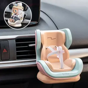 Baby Doll Chair Mini Doll Compatible Car Safety Seat Model Display Toy, DIY Creative Gift, Perfect for Playroom Decor & Imaginative Play