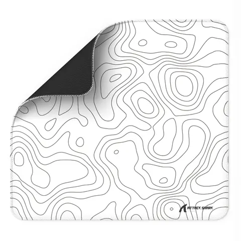 MAMBASNAKE×ATTACK CM02 Esports Speed Gaming Mouse Pad - Large L-Size Premium Durable Non-Slip Desk Pad, Waterproof Laminate Surface, Stitched Edges, Anti-Slip Rubber Base, 17.72x15.75"x0.16", Made for Gaming