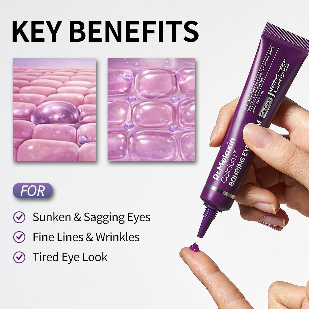 [Dr.Melaxin Official] Calcium Bonding Eye Cream formulated for Sunken Under-Eyes, Sagging Eye Bags, and Fine Lines