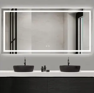 3-Option LED Mirror with Defogging Function & Easy Installation - 76️*32