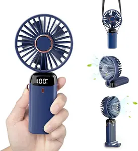 LED Digital Display Fan | Quiet Portable Cooling Fan with 3 Speed Settings & Real-Time Temperature Display