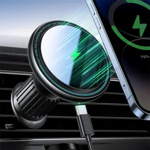 15W Car Mount Charger, Wireless Car Charger for iPhone 16 Pro Max Accessories, Phone Holder for iPhone 17 16 15 14 13 12& for Samsung S24/24