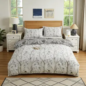 Spring & Summer Refresh Branch And Bird Print 3-Piece Duvet Cover Set, Includes 1 Duvet Cover (Without Insert) And 2 Pillowcases (Without Insert), Soft and Comfortable, Machine Washable for Easy Care.