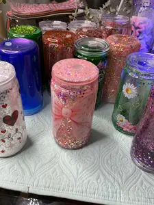 Custom 16oz Snow Globe Tumbler