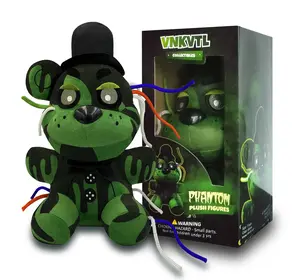 Phantom Freddy Plush Birthday Gift For Kids, Freddy Stuffed Animal With Soft And Comfortable Cotton, Decor Phantom Freddy Plushies, Toy Freddy Plush For All Ages, 7 Inch Game Plush.