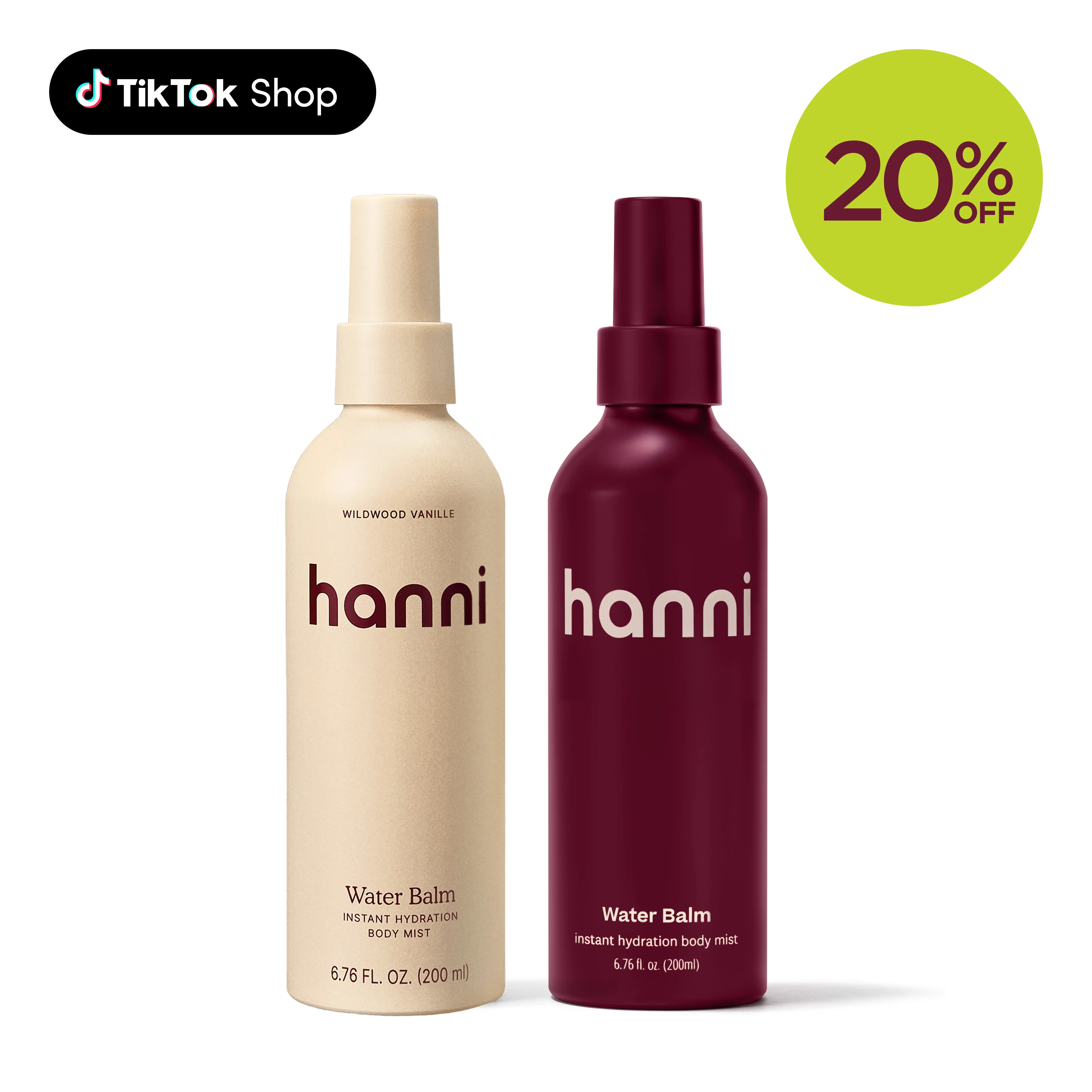 [Hanni Official] The Water Balm Duo - Sparkling Palmarosa + Wildwood Vanille Hydrating Body Mist