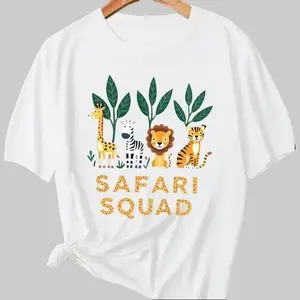 "Safari Squad Cute Animal Adventure T-Shirt"