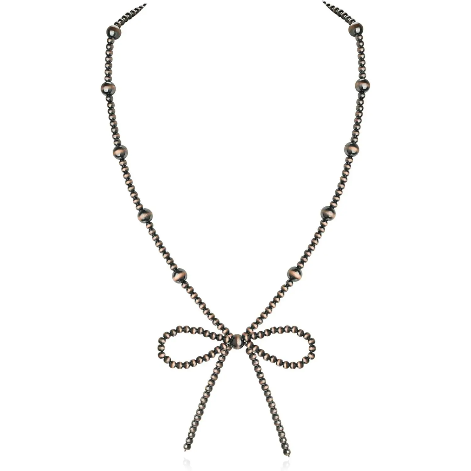 valentines gifts Navajo Pearl Bow Necklace Western Jewelry for Women Cowgirl Turquoise Necklaces Jewelry