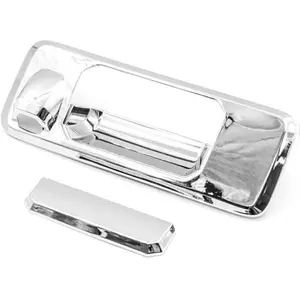 Sizver Chrome Tailgate Cover Trims For 2016-2017 Toyota Tacoma *w/camera hole*