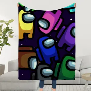 Blanket Throw Super Cosy Plush Living A-AmongS-ES Room Game Sofa Couch Childish Birthday U-US-ES Gifts