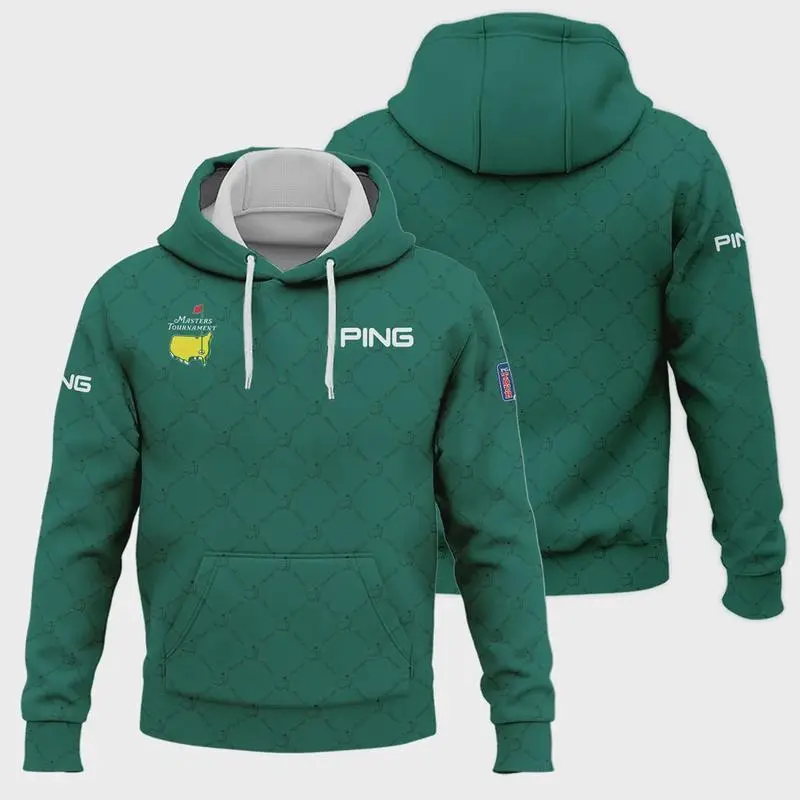 Hoodie 3D & Zip Hoodie Green & Black Classic Masters Tournament Ping Hoodie Shirt Stylish Golf Sport Pattern for Ultimate Comfort