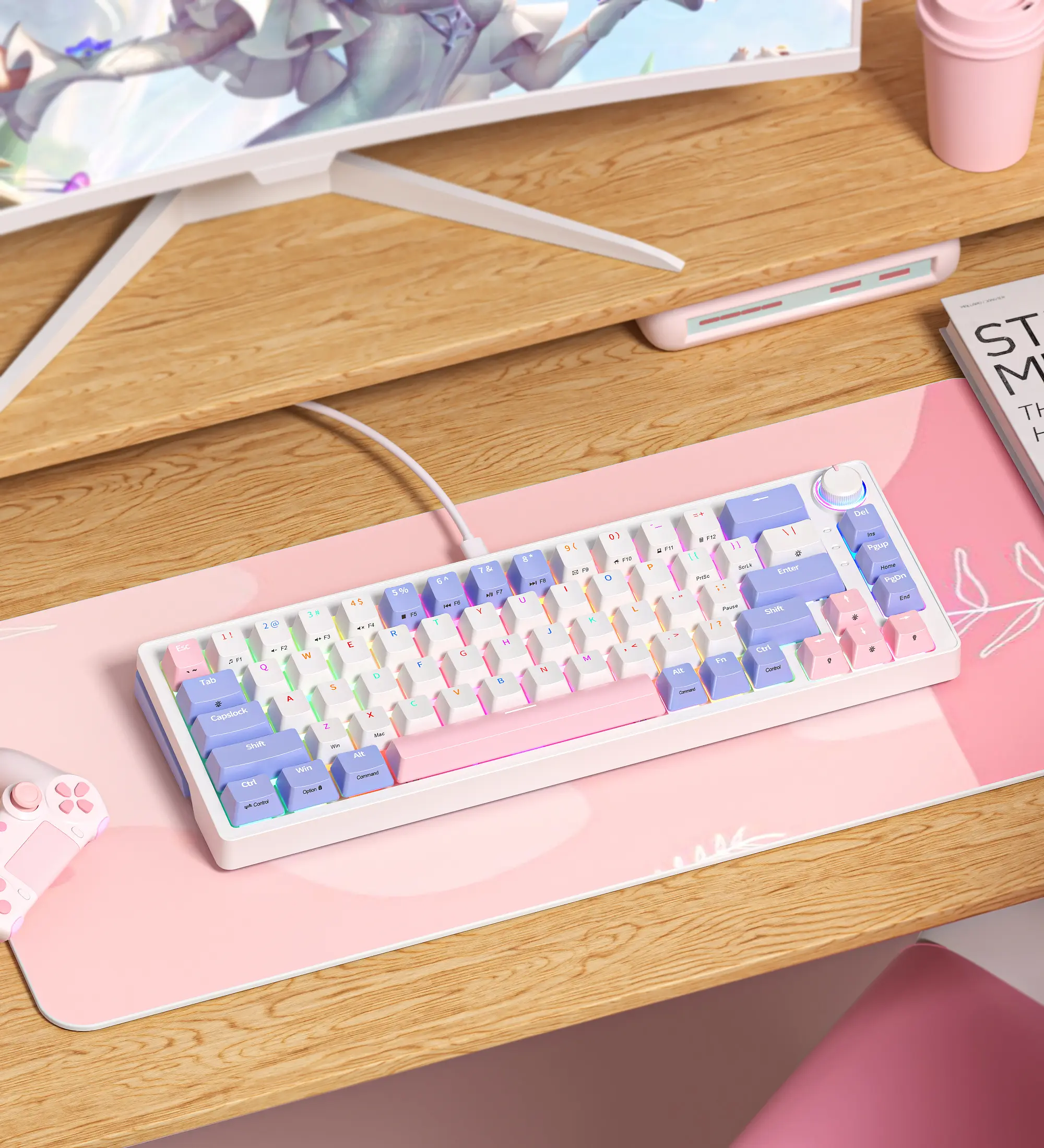 ZIFRIEND ZA68 68 Keys 65% Layout Wired/Wireless Gaming Keyboards