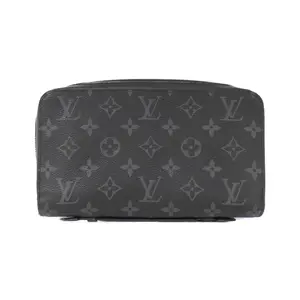 Pre-owned Louis Vuitton Canvas Small Leather Goods Monogram Eclipse Long Wallet