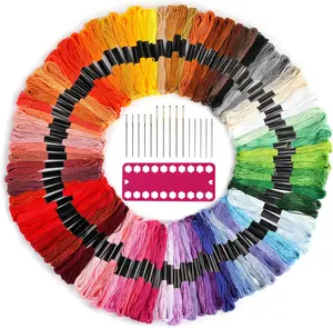 Embroidery Thread,100 Skeins Multicolor Embroidery Floss, Embroidery String for Bracelet Making,Hand Sewing  for Embroidery