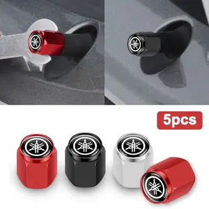 5pcs Motorcycle Car Styling Wheel Tire Valve Caps, Fits Yamaha R1 R3 R25 Mt-09 Mt07 Fazer Fz6 Xj6 R15 Tmax Ys125 Xtz125
