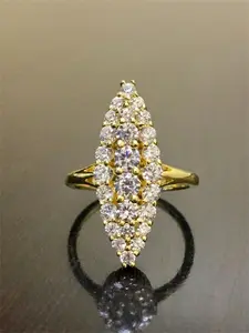 1 PC Fashion Cubic Zirconia Marquise Cut Ring For Women For Wedding Engagement Party Jewelry Valentine's Day Gift