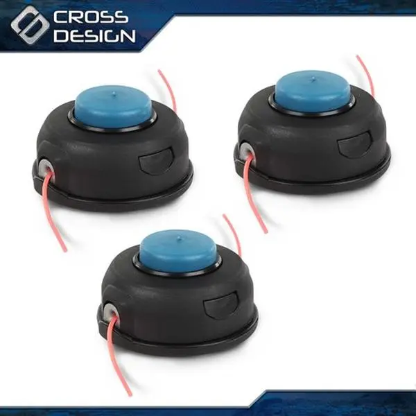 CROSSDESIGN 3PCS T25 Cutting Tap Trimmer Head - High-Quality, Durable Lawn Brush Cutter Accessory, Fit for Husqvarna 128LD, 124L, 223L String Trimmers, Weedeaters, BC2128 Can, GC2128 US