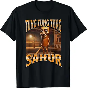 ung Tung Sahur Funny Italian Brainrot Meme Graphic T-Shirt