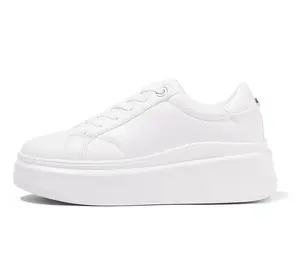 LUCKY STEP Women's Platform Fashion Sneakers Faux Leather Classic Tennis Shoes Low Top Casual Walking Shoes