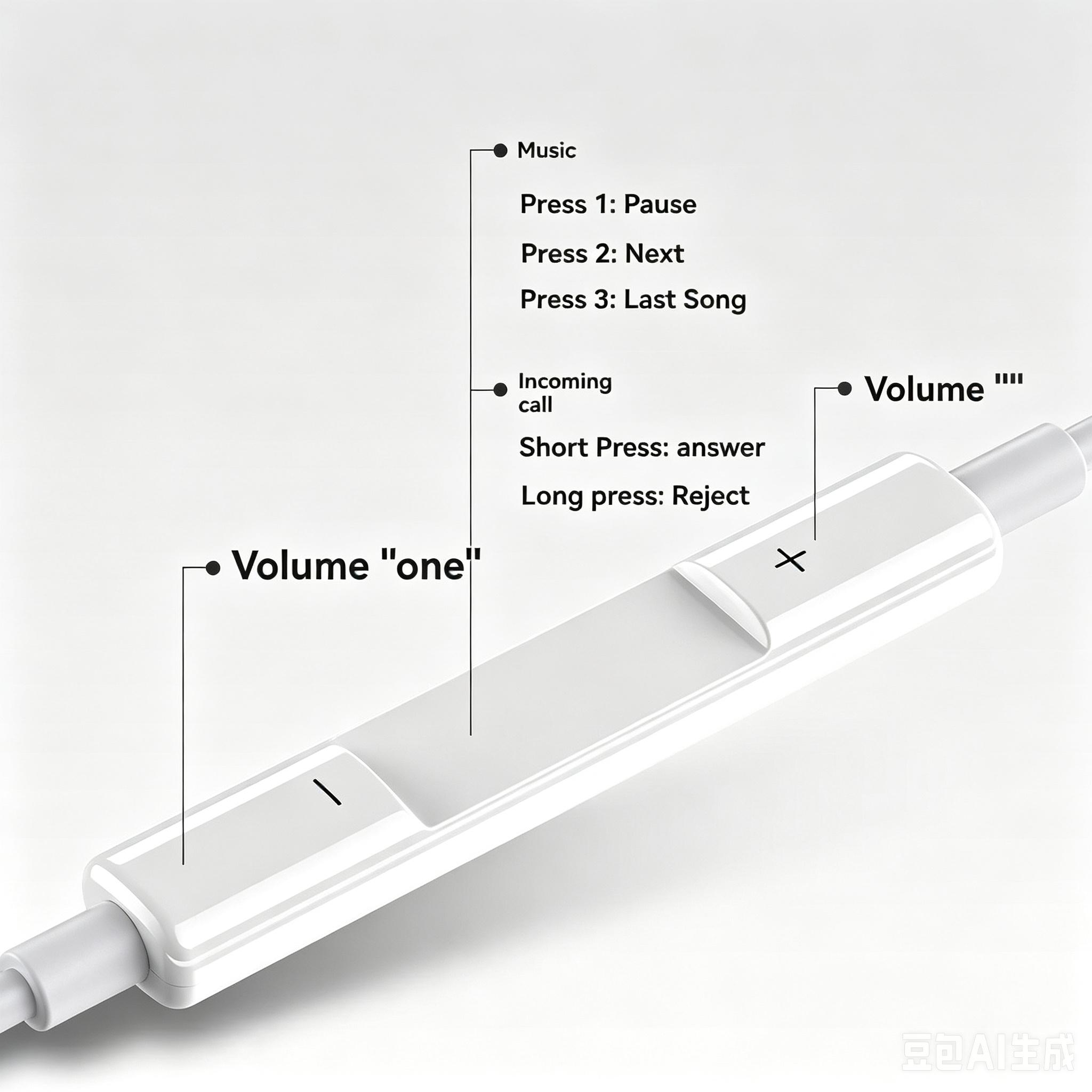 Type-C In-Ear Wired Headphones - Audio Headset with Built-in Microphone, Volume Control, and Wide Device Compatibility