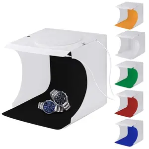 1 Set Folding Portable 1100LM Light Photo Lighting Studio Shooting Tent Box Kit with 6 Colors Backdrops