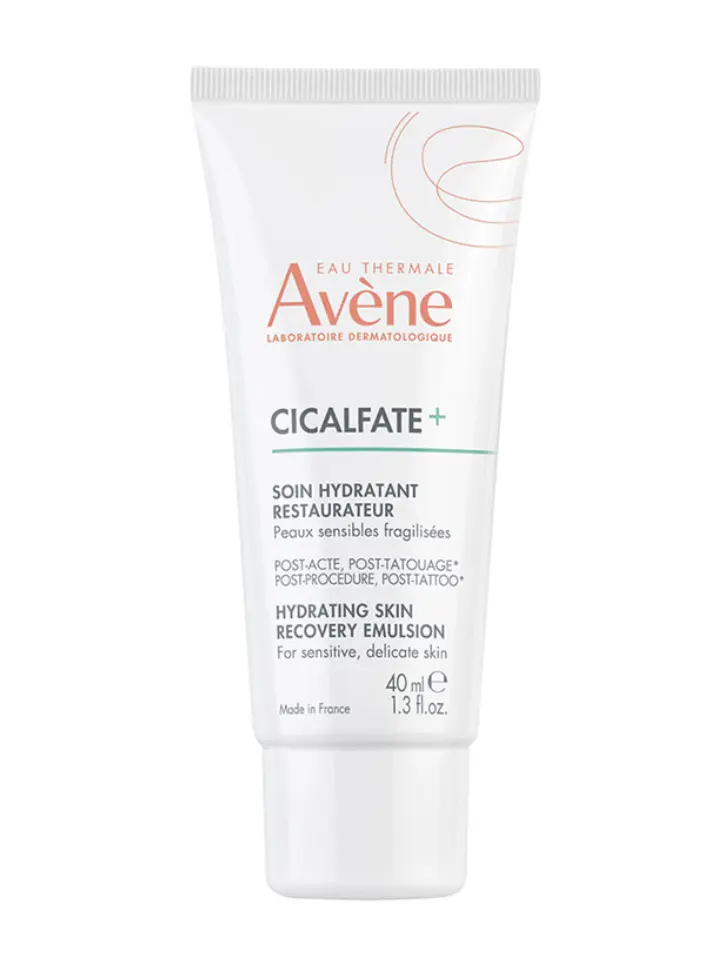 Avène Cicalfate+ Skin Repair Emulsion - 40ml Post-Procedure Body Moisturizer, Lightweight, Soothing, Non-Greasy Hydrator for Sensitive Skin