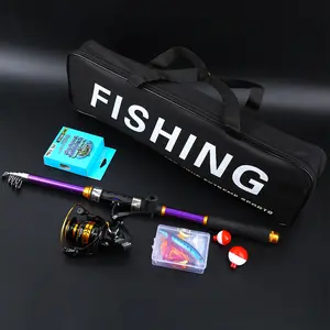 Expandable Fishing Rod Set with Spinning Reel & Full Accessories Kit, Portable Freshwater Saltwater Fishing Gear, Beginner Multi-Scene Fishing Tools, Fishing Tackle Kit