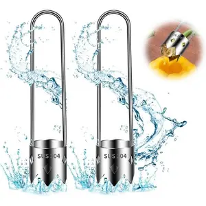 2 Pcs Fruit and Vegetable Corer Tool, Red Bell Pepper Seed Corer, Stainless Steel FruiteS Corer, Universal Core Remover with Ergonomic Handle, for Vegetables Fruit Corer Kitchen Gadget