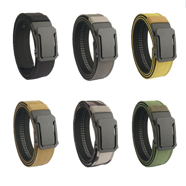 Belt 1.75" Stretch Ratchet Nylon Belt Reinforced Buckle Sport Belts CCW Belts, men's and women's tactical belt, outdoor hunting tactical belt, tactical automatic buckle men's belt