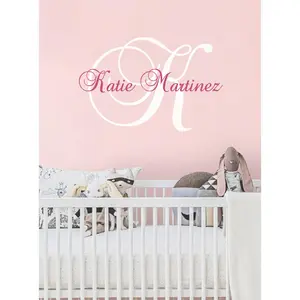 Personalized Monogram Name Wall Decal - Style B