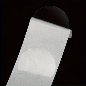 500 stickers/roll, 3CM transparent self-adhesive sealing sticker Round roll transparent gift packaging sealing label, New Year gift packaging label, Christmas gift envelope packaging sealing