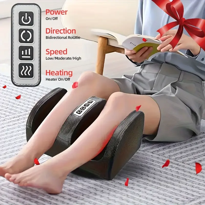 [Renhui]Electric Foot Leg Massager Heating Function Adjustable Multiple Body Parts Relaxation Full Body Comfort Home Gift give me  Foot Massager  original Relaxing