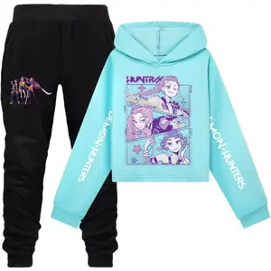 Cartoon Hoodie Set Hoodie and Pants Pullover Sweatshirt Casual Long Sleeve Set