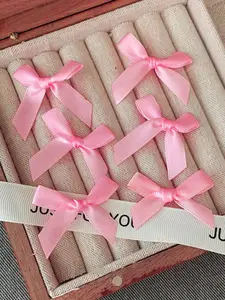 18 Piece Cute Mini Satin Bow Hair Clips, Sweet Small Butterfly Knots, Stylish Mini Accessories for Daily Wear, Weddings, Parties