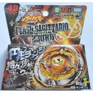 Metal Battle Fusion Top BB126 FLASH SAGITTARIO 230WD 4D WITH Light Launcher