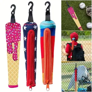250mm Baseball Bat Cover - Baseball & Softball Bat Protection Accessory, Grip Protector with Grip Hook
