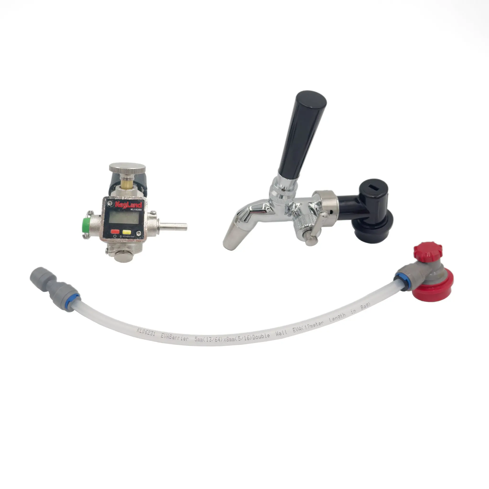 Gas & Tap Connection Kit (For Easy-Open Ball Lock Corny Kegs)