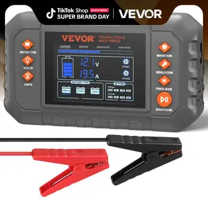 VEVOR Smart Battery Charger, Various specifications, Lithium LiFePO4 Lead-Acid (AGM / Gel / SLA) Car Battery Charger with LCD Display, Trickle Charger Maintainer Desulfator for Boat Motorcycle Lawn Mower Deep Cycle